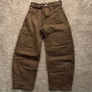 Everlane Brown Pants Relaxed Fit
